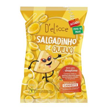 Imagem de SALGADINHO DE MILHO QUEIJO CONCHA 50G DELICCE