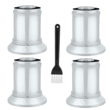 Imagem de Filtro de substituição compatível com Bissell 2156A 1665 16652 1665W 21562 2156E Zing AeroSwift Powerforce Aspirador sem bolsa, compare com a peça nº 1613056, 4 filtros e uma escova
