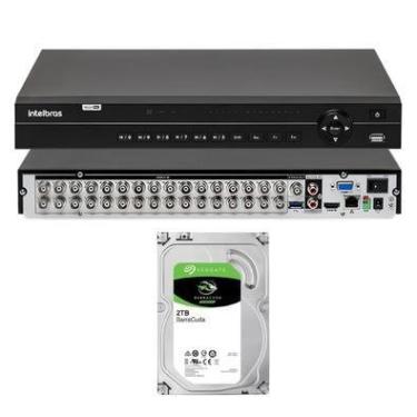 Imagem de Kit Intelbras, DVR Mhdx 1232, 32 Canais, Multi HD + HD 2TB