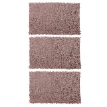 Imagem de Kit 3 Tapetes para Banheiro Bolinha Antiderrapante 38x58cm Microfibra 