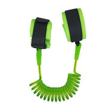 Imagem de Guia De Segurança Coleira Pulseira Pulso Anti Perda Criança Verde