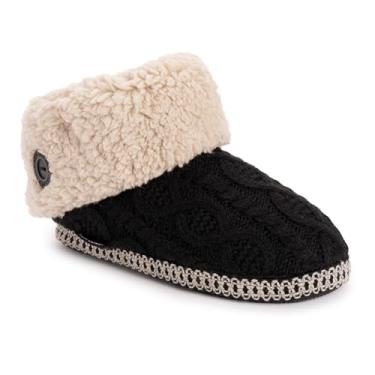 Imagem de MUK LUKS Pantufa feminina Melinda, Cabo preto, Small