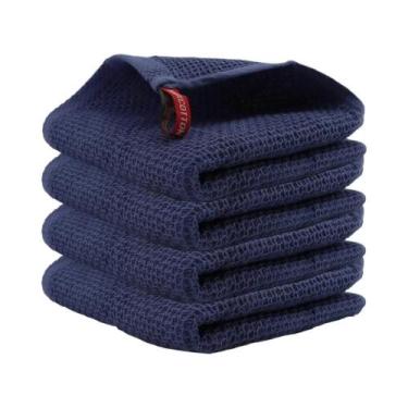 Imagem de Toalhas De Cozinha De Algodão Absorvente Ultra Macio 4 Unidades Trapos