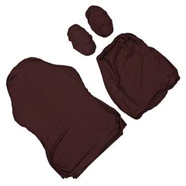 Imagem de Acouto Capa de Alta Resiliência para Jogos Com Poliéster Respirável, Apoio de Braço Elegante ou para Escritório e Casa, Design G Light G (Café escuro)