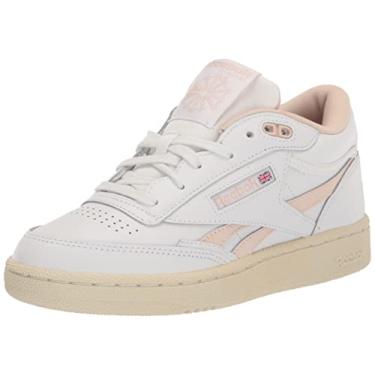 Imagem de Reebok Tênis unissex adulto Club C Mid Ii Revenge, Branco/Ecru macio/Alabastro, 9 Women/7.5 Men