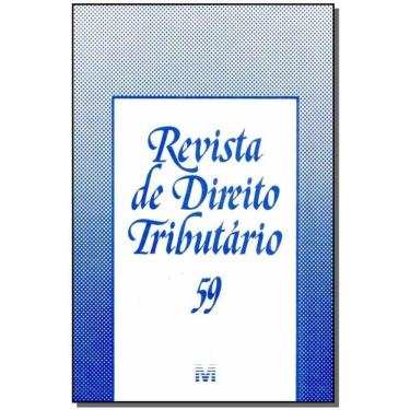 Imagem de Revista De Direito Tributario Vol. 59