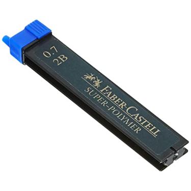 Imagem de Faber-Castell Diversos grafite de superpolímero fino, 0,7 mm, preto, 2B, para arte, artesanato, desenho, esboço, casa, escola, universidade, coloração