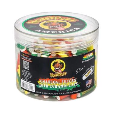 Imagem de Filtros De Carvão Ativado Para Cachimbo De 6mm, 150 Unidades, Tamanho 