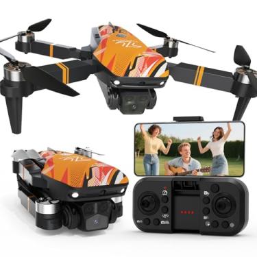 Imagem de Drone TT19 com câmera 1080P para adultos, drones com função de prevenção de obstáculos de 270°, motor sem escova, resistência ao vento nível 3, mini drone quadricóptero dobrável para iniciantes