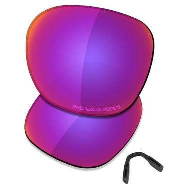 Imagem de SAUCER Lentes de reposição premium e protetores de nariz para óculos de sol Oakley Low Key OO9433 High Defense - Midnight Sun polarizado