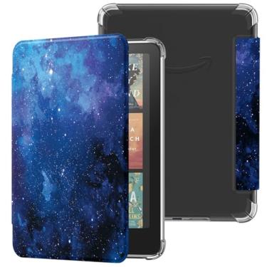 Imagem de Famavala Capa fina compatível com 17,78 cm (12ª geração, versão 2024), com ativar/hibernar automaticamente, capa traseira de TPU macio, não aba Bigme de 7 polegadas (azul estrelado)