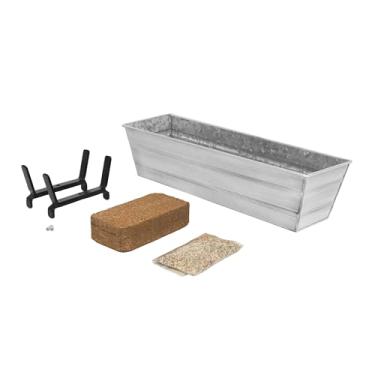 Imagem de Kit de cultivo de jardim Bloom Box, branco pequeno com suportes para grades de 2 x 6