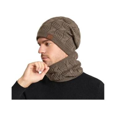 Imagem de Conjunto de Chapéu, Cachecol e Balaclava de Malha Peluciada para Inver