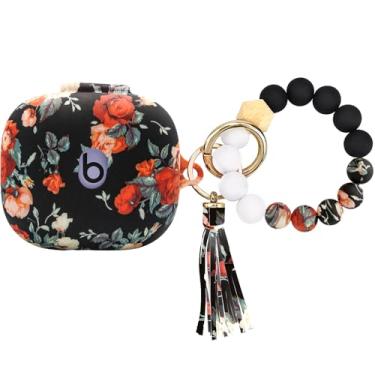 Imagem de PowerDriver Capa compatível com Beats Powerbeats Pro2 (2025), capa de silicone à prova de choque com cordão de pulseira e chaveiro, capa de fone de ouvido sem fio de pele fofa para Beats Powerbeats