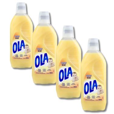 Imagem de Kit 4 Sabão Liquido Ola Bebê Com Extratos Naturais de Camomila e Erva Doce 500ML cada
