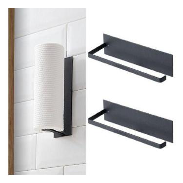 Imagem de Kit 2 Porta Papel Toalha Multiuso Ferro Suporte Para Cozinha - DUKAP, 