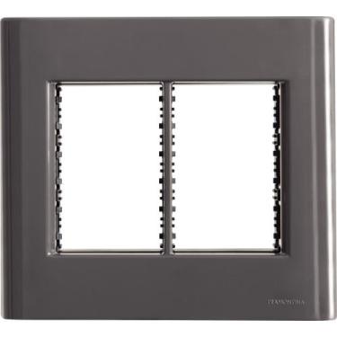 Imagem de Placa 6 Postos 4x4 Tramontina Giz Titânio com Suporte