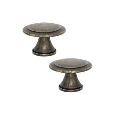 Imagem de Puxador Ponto Para Gaveta 1 Furo Redondo Armario Penteadeira (2, Ouro Envelhecido)