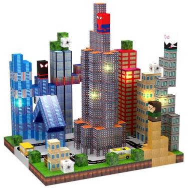 Imagem de Blocos de construção YUNGOWN Magnetic Spider Light Up 150 PCS