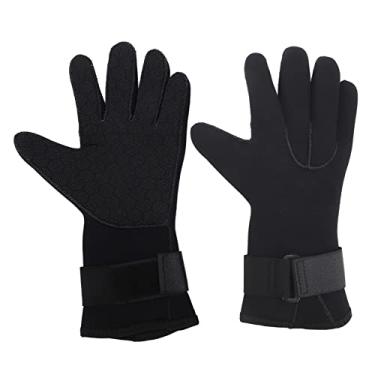 Imagem de Zhjvihx Luvas de Neoprene, Confortáveis antiderrapantes, 2 Peças, 5 Mm, Resistentes Ao Desgaste, Alça de Proteção bucal Luvas de Pesca para Homens e Mulheres para Esportes Aquáticos Ao Ar Livre (XL)