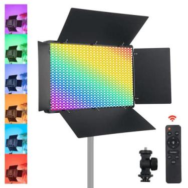 Imagem de Painel Iluminador LED U800+ RGB 50W Controle e Fonte Bivolt - WorldVie