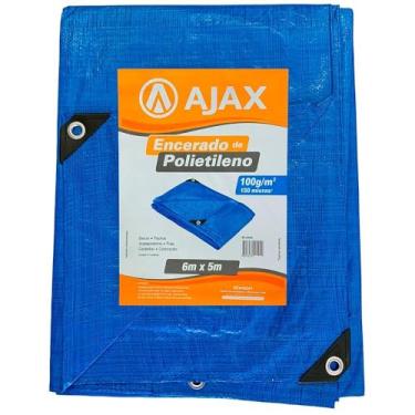 Imagem de Lona de Polietileno Ajax 150 micras 6x5m Azul