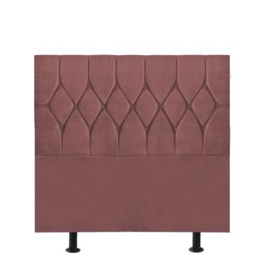Imagem de Cabeceira Estofada Istambul Capitonê 90cm Solteiro Box Quarto Suede Rose Gold - Gat Magazine