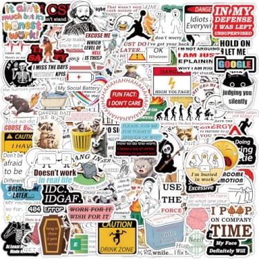 Imagem de 103 adesivos sarcásticos e engraçados, pacote de adesivos de meme de humor para laptop, Kindle, iPhone, garrafas de água, computador, Hydro Flask, decoração legal DIY