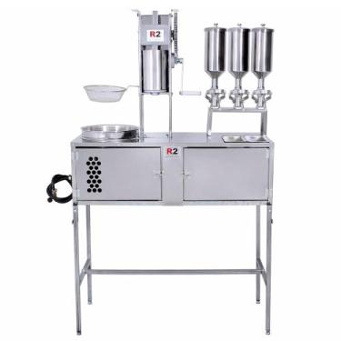 Imagem de Mesa de Churros com 1 Masseira Engrenagem e 3 Doceiras com Bancada - R