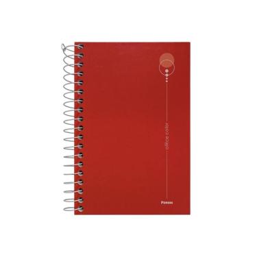 Imagem de Caderneta Anotações 1/8 80F Office Color Vermelha Foroni