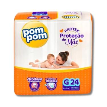 Imagem de Fralda Infantil Pompom Dermaprotek - Grande (G) (Grande)