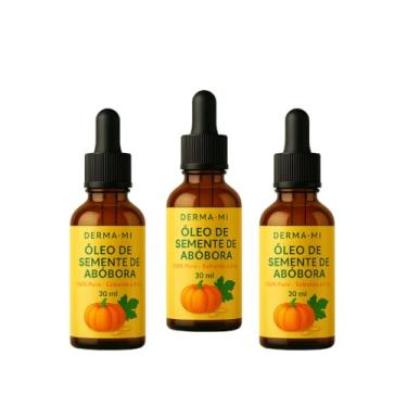Imagem de Kit 3 Óleo De Semente De Abóbora com Vitamina E em Gotas 100% Pura e Natural