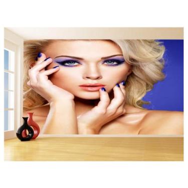 Imagem de Papel De Parede Salão De Beleza Maquiagem Make 3,5M Slb70 - Você Decor