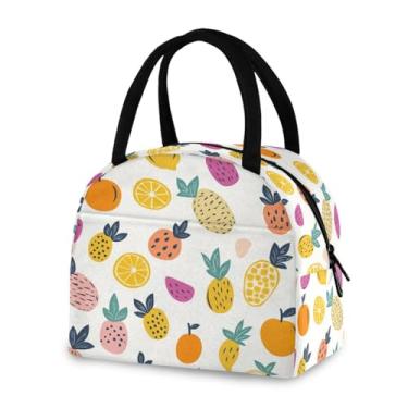 Imagem de Blueangle Lancheira isolada à prova de vazamento - Bolsa de almoço reutilizável com design de frutas de desenho animado, recipiente de alimentos compacto para escritório, viagens e atividades ao ar