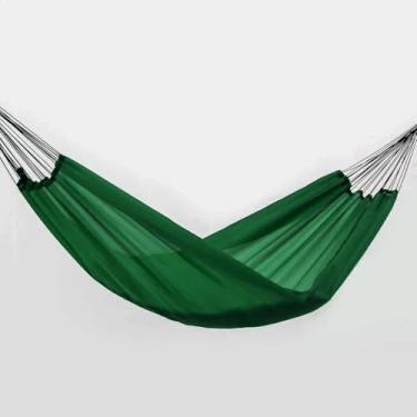 Imagem de Rede de Dormir e Descanso Nylon Garimpeira, Camping, Pesca, Selva, laser (Verde Lodo)