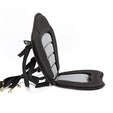 Imagem de Assento Ajustável Apoio Lumbar Confortável de Canoa Almofada para Sentar na Parte Cima Espuma EVA Tecido Oxford 600D Espessura Acolchoamento 4 Cintos Ajustáveis Esportes Aquáticos Longa Duração