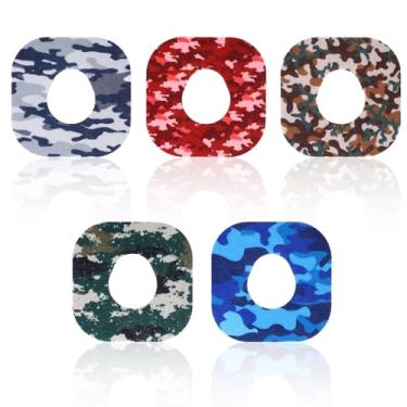 Imagem de Tinoaly 10 Autocolantes para Dexcom G7, Resistentes ao Suor e à Água Fita Adesiva Autocolante para Monitor de Glicemia Autocolante Sensor com Estampado Camuflado Compatível com Dexcom G7