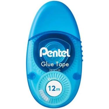 Imagem de Cola Em Fita Pentel 6mmx12m  Glue Tape Azul