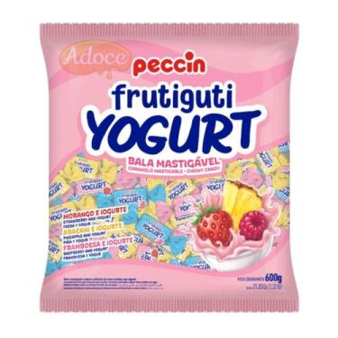 Imagem de Bala mastigável frutiguti yogurt sortida peccin, 600g