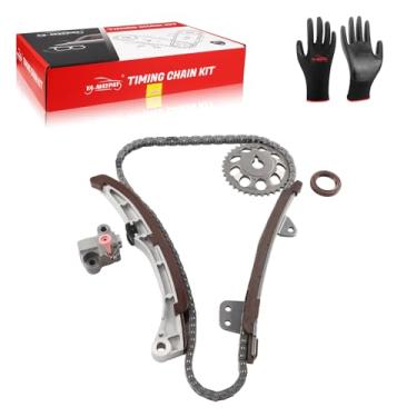 Imagem de YA-MAYPAY Conjuntos de kits de corrente de distribuição compatíveis com Toyota 1999-2013 Yaris, 2005-2010 Vitz, 2002-2007 IST, 2008-2010 Vios, 2005-2008 Belta, 2000-2001 Will IV 1.3L