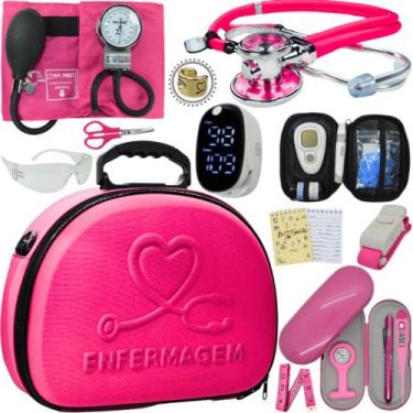 Imagem de Kit Enfermagem Maleta Medica Super Luxo Completa Promocao - Love Saude