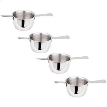 Imagem de Kit 4 Dosadores De Bebidas 50ml Em Inox Medidor Whisky Bar - TopChef