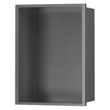 Imagem de Nicho de chuveiro de aço inoxidável – Rack de armazenamento de banheiro elegante para xampu e artigos de higiene pessoal, prateleira de organização versátil para cozinha, sala de estar, quarto