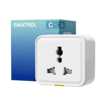 Imagem de Tomada Inteligente Universal 16A Tuya Smart Home Com Wi-Fi, Adaptador 
