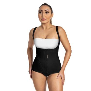 Imagem de Cinta Modeladora Redutora Corselet 24Barbatanas 5121 Mabella, Preto, M