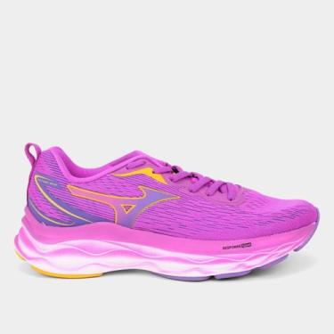 Imagem de Tênis Mizuno Victory Feminino, Roxo, Amarelo, 39