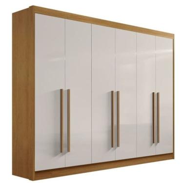 Imagem de Guarda Roupa Casal 6 Portas 7 Gav New Athos-Cin/Off - D`Doro