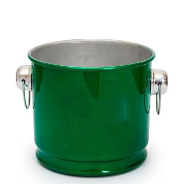 Imagem de Balde De Gelo E Cerveja Térmico Em Alumínio 12L Verde Green