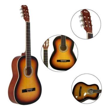 Imagem de Violao Acustico Memphis Non-cutaway Nylon Linden Ad-39 Sbs Sunburst
