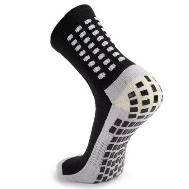 Imagem de Meia Futebol Antiderrapante Cano Médio Similar Pro Socks 35-44, Preto